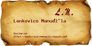 Lenkovics Manuéla névjegykártya